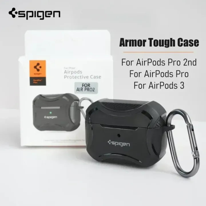 EarBuds Protective Case | Pro 2/Pro/Airpods 3 Full Protective Case with Metal Hook