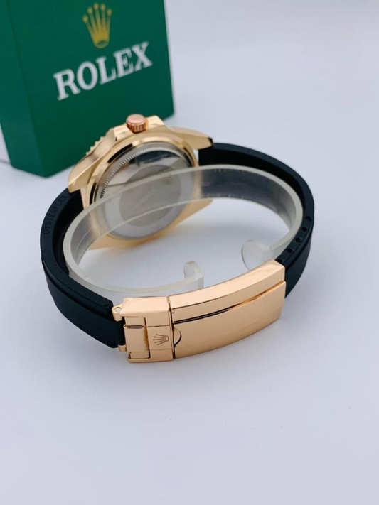 Rolex Stylish Watch For Men Adjustable Rubber Strap